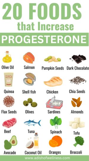 Foods that increase progesterone naturally